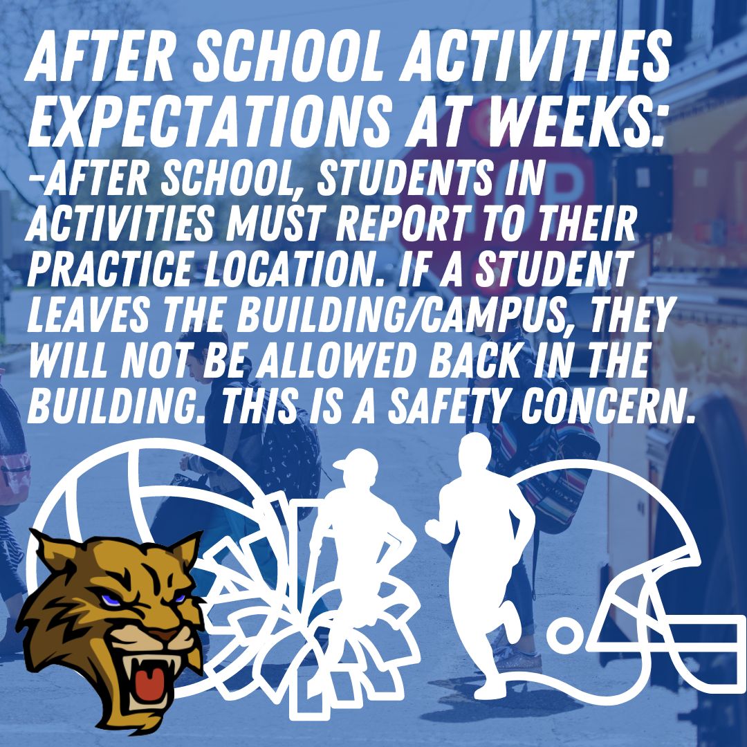 Weeks After School Activities Expectations - Weeks Middle School